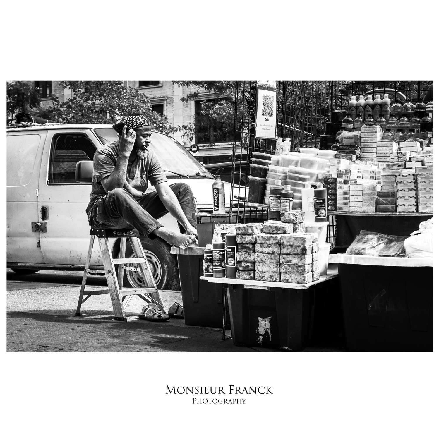 Schwarz-Weiß Street & People Fotografie von Monsieur Franck in Potsdam, Motiv in New York City, Harlem